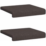  Jastučić za klupu 2 kom. Tkanina Tamno smeđa Dubina 35 cm | shoptok.hr