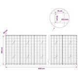  Gabion s žicom debljine 5 mm i mrežom 10x10 cm 650x20x100 cm - 20 cm 100 cm 650 cm | shoptok.hr
