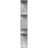 vidaXL Knjižna omara betonsko siva 92x29x188 cm inženirski les | Shoptok.si