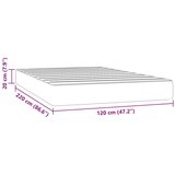  Madrac s oprugama tamnoplavi 120x220x20 cm baršunasti | shoptok.hr