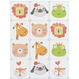 vidaXL Kockasta omarica za otroke z 12 kockami zelena PP | Shoptok.si