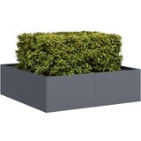 Maison Chic Cvetlični Lonec - Cvetlično korito antracit 100x100x30 cm Jeklo, (21788731) | Shoptok.si