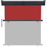 Balkonska bočna tenda 175 x 250 cm crvena | shoptok.hr