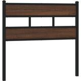  Uzglavlje smeđa boja hrasta 75 cm čelik i konstruirano drvo | shoptok.hr