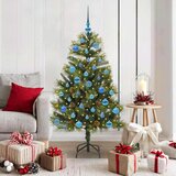 vidaXL Umjetno zložljivo božićno drevo s stožci Zelena 150 cm | Shoptok.si