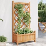 Maison Chic Cvetlično korito - Cvetlični Lonec z mrežo rjava trden les jelke, (21789991) | Shoptok.si