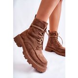 Boto Women's Suede Boots Tied Brown Vanita | ePonuda.com