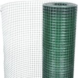 vidaXL Žična ograja pocinkana s PVC oblogo 10x1 m zelena | Shoptok.si