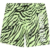 Calvin Klein Swimwear Kupaće hlače neonsko zelena / crna / bijela