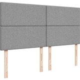 vidaXL okvir kreveta s madracima svijetlosivi 200x200cm od tkanine | shoptok.hr