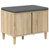  Haldna klop z blazino z vrati Sonoma hrast 60 x 38 x 46 cm, (5000155622) | Shoptok.si