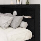  Skladišno uzglavlje Crni hrast 135 cm Konstruirano drvo | shoptok.hr