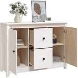  Komoda bijela 100 x 35 x 74 cm od masivne borovine | Eponuda.com