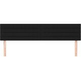  Posteljno vzglavje 2 kosa črno 90x5x78/88 cm blago, (20932216) | Shoptok.si