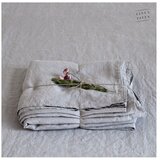 Linen Tales Siva lanena rjuha 270x230 cm - Linen Tales Cene