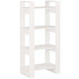 Furnova Knjižna omara/pregrada bela 60x35x125 cm trden les, (21932522) | Shoptok.si