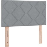  Postelja z vzmetnico z vzmetnico Svetlo siva 120 x 190 cm blago, (5000128445) | Shoptok.si