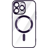 AVIZAR MagSafe ovitek za iPhone 14 Pro Max Silikonska zašcita kamere Chrome vijolicna, (20575194) Cene
