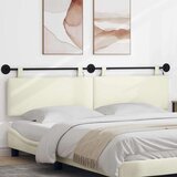  Viseće uzglavlje kreveta S LED svjetlom Krem Kordura tekstil | shoptok.hr
