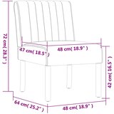  Niska stolica plava baršunasta | shoptok.hr