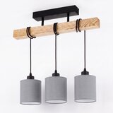 Brilagi Plafonski luster NUBILA 3xE27/60W/230V borovina/svetlo siva | Eponuda.com