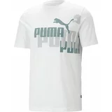 Puma ESS+LOGO POWER TEE Muška majica, bijela, veličina