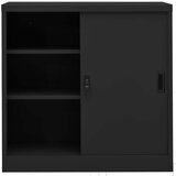 vidaXL Pisarniška omara z drsnimi vrati antracitna 90x40x90 cm jeklo | Shoptok.si