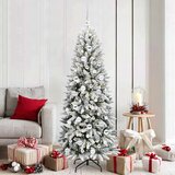 vidaXL Umestno božično drevo med 300 LED Bela 73 x 73 x 180 cm | Shoptok.si