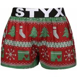 STYX Children's boxer shorts art sports elastic Christmas knitted Cene