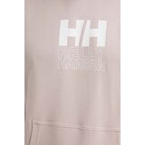 Helly Hansen Dukserica za muškarce, boja: ružičasta, s kapuljačom, aplikacijom | shoptok.hr