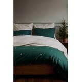 JUNA Temno zelena enojna posteljnina iz bombažnega perkala 140x200 cm Christmas Fable – | Shoptok.si