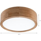  Brilagi - LED stropno svetlo CARVALHO LED/20W/230V hrast prečnik 27,5 cm | Eponuda.com