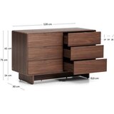 Kave Home Komoda u dekoru oraha u tamnoj prirodnoj boji 120x75x50 cm Norlen – | shoptok.hr