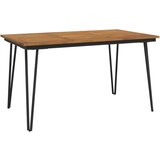  Vrtna garnitura - 7-dijelni vrtni blagovaonski set od bagremovog drva i metala - Dužina stola 140 cm 6 | shoptok.hr
