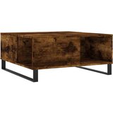  Stolić za kavu boja hrasta 80 x 80 x 36,5 cm konstruirano drvo Smeđa | Shoptok.si