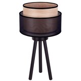  Duolla - Stona lampa WOOD BOHO 1xE27/15W/230V, prečnik 25 cm, crna/bež | Eponuda.com