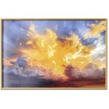  Plakat Beautiful Sunset - clouds in warm shades 30x21 Zlatni okvir | shoptok.hr
