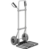 eurokraft pro aluminijast voziček za prevoz vreč, nakladalna površina za pakete šxg 430 x 450 mm, črne barve, pu-kolesa Cene