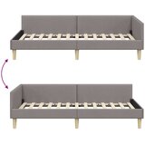  Kutni okvir kreveta Sivo-smeđa 100 x 200 cm tkanina | shoptok.hr