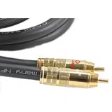 Cinch Audio Priključni kabel [2x Muški cinch konektor - 2x Muški cinch konektor] 0.70 m Antracitna boja pozlaćeni konta