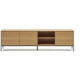 Kave Home TV omarica v hrastovem dekorju v naravni barvi 195x55 cm Vedrana – Cene
