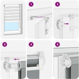 vidaXL Zebra senčilo bež marmor 120x200 cm tkanina širina 115,9 cm | Shoptok.si