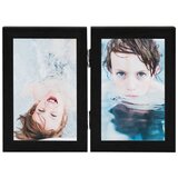  Dvostruki preklopni okvir za fotografije crni 2x(21x29,7 cm) | Eponuda.com