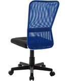 vidaXL Uredska stolica crno-plava 44 x 52 x 100 cm od mrežaste tkanine | shoptok.hr
