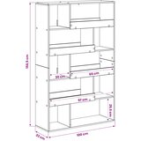  Polica za knjige 100 x 33 x 156,5 cm Konstruirano drvo | shoptok.hr