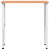 vidaXL Radni stol 100x60x(71,5-98) cm od masivne bukovine pravokutni | shoptok.hr