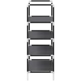  Stalak za cipele 4 razine crni 44x28x77 cm netkana tkanina | shoptok.hr