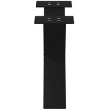  Noge za klubsko mizico v obliki črke X, 2 kosa, črne, 50 x (30-31) cm, jeklo, (22123509) | Shoptok.si