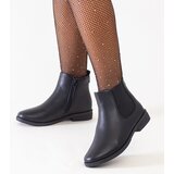 Gemre Black classic ankle boots with elastic insert eco-leather Maiza | ePonuda.com