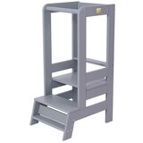 MeowBaby ® Montessori Kuhinjski pomočnik iz lesa za učenje/opazovanje, temno siva, (20734360) | Shoptok.si